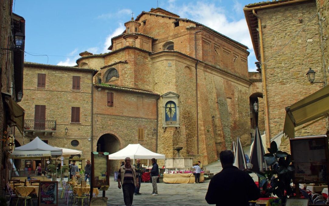 Panicale and its terrace over Lake Trasimeno